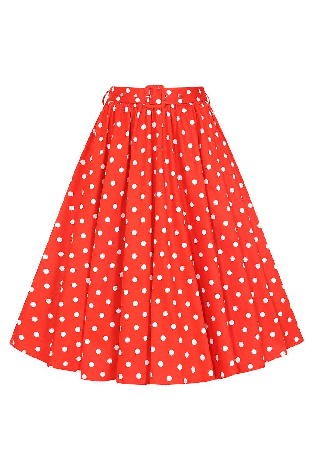 Paula Polka Dot Swing Skirt